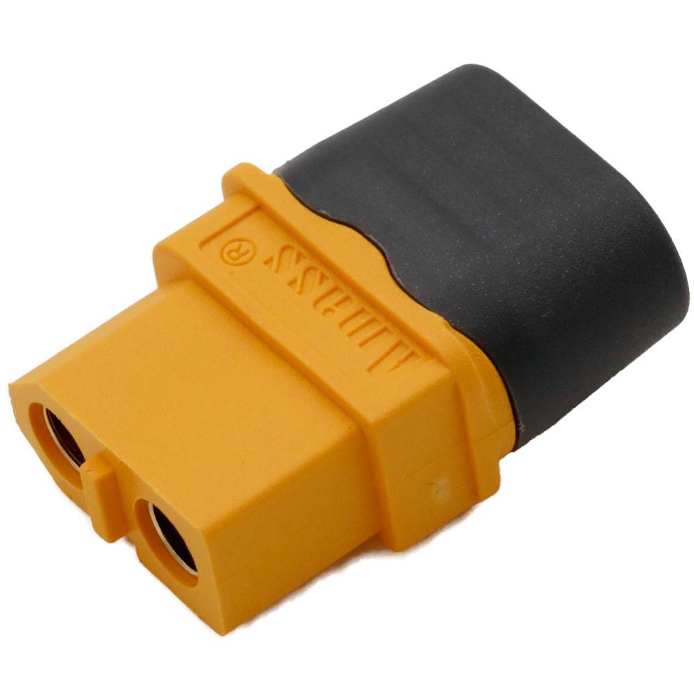2 Pairs AMASS XT60H Prewired Male-Female Connectors With Caps – 30A, 10cm, 14AWG