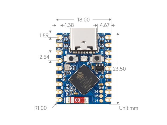 ESP32-S3 utvecklingskort @ electrokit (5 av 6)