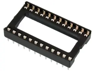 DIL socket 24-pin 0.6" @ electrokit