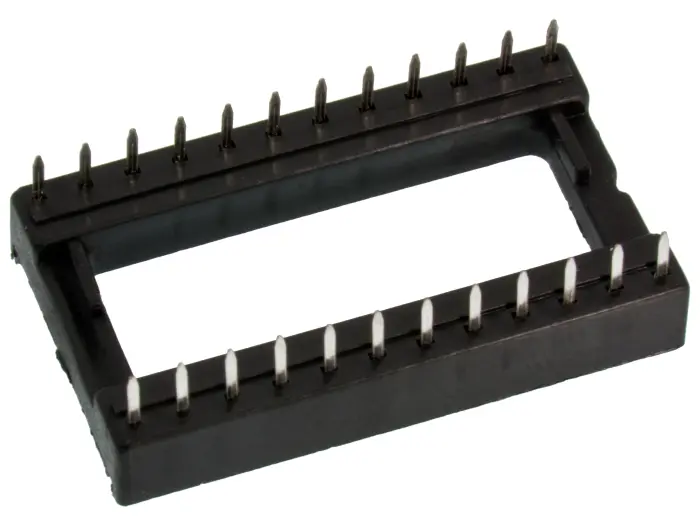 DIL-hållare 24-pin 0.6