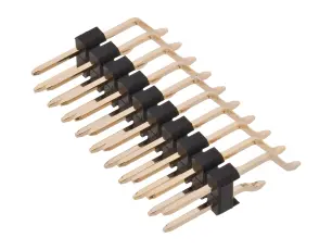 Stiftlist 2.54mm 2x10-pol vinklad SMD @ electrokit