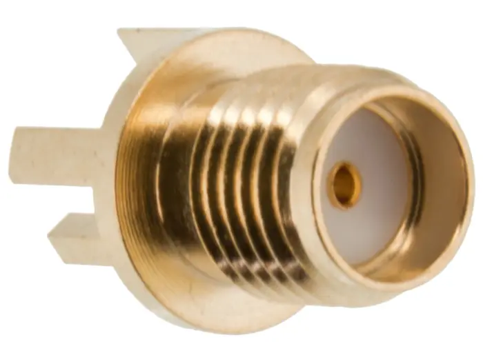 SMA female PCB edge mount 4mm @ electrokit (1 of 4)