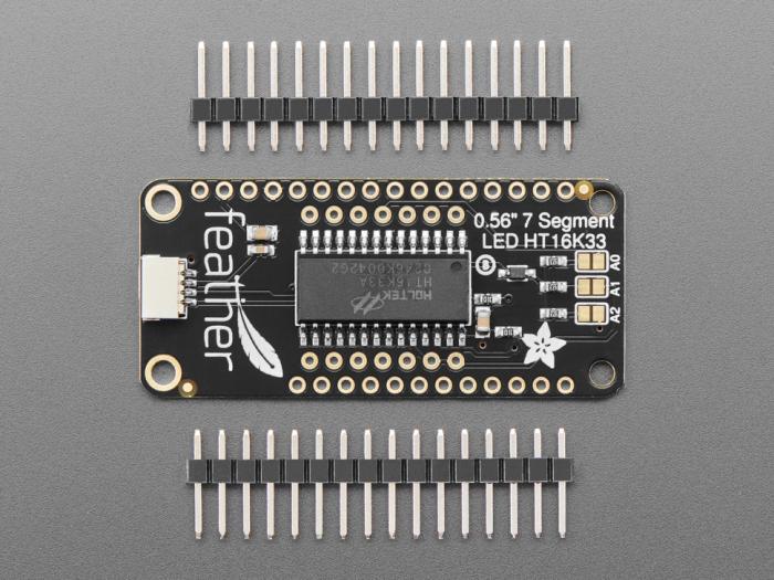 4-Digit 7-Segment LED Matrix Display FeatherWing @ electrokit (5 of 5)