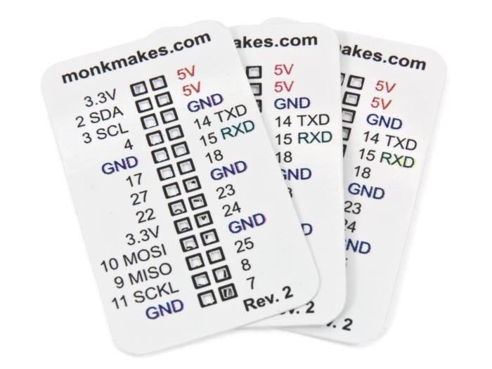 Raspberry Leaf - GPIO map 3-pack @ electrokit (1 of 2)