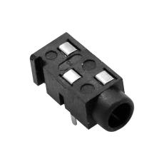 3.5mm hona 3-pol stereo PCB @ electrokit