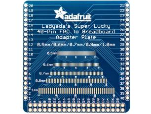 FPC adapterkort 40-pin med multi-pitch 0.5/0.6/0.7/0.8/1.0 mm @ electrokit