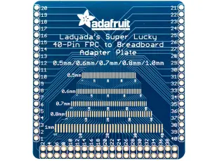 FPC adapter card 40pin w. multi-pitch 0.5/0.6/0.7/0.8/1.0mm @ electrokit
