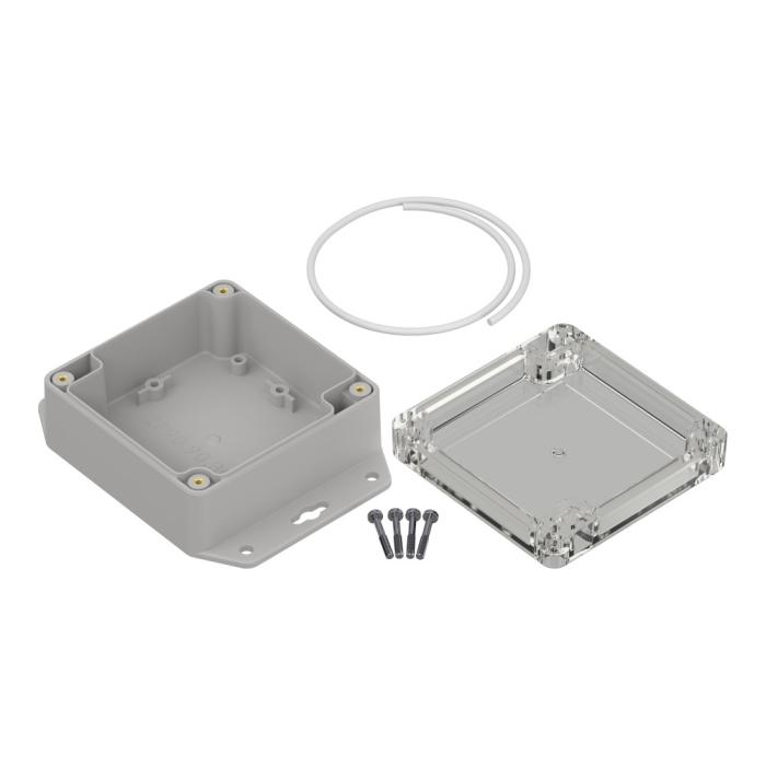 Enclosure 90x90x45mm clear lid ABS IP65 @ electrokit (3 of 5)