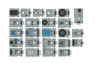 Sensor kit - 24 modules @ electrokit