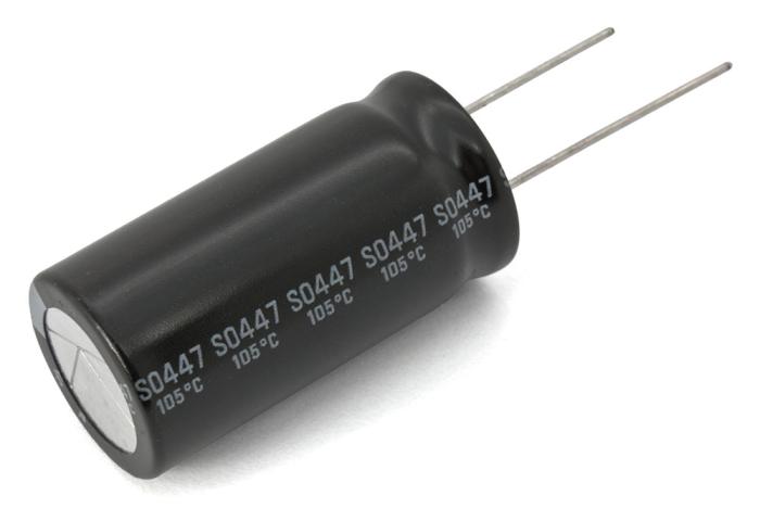 El.lyt 4700uF 25V 105C ø18x37mm @ electrokit (1 av 1)