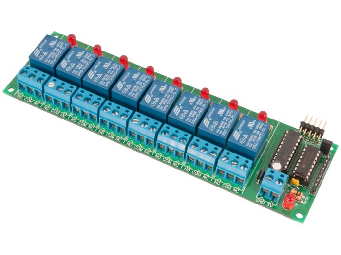 8x Serial Relay Board - soldering kit @ electrokit (3 of 6)