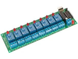 8x Serial Relay Board - soldering kit @ electrokit