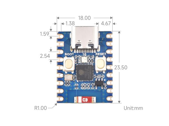 ESP32-C3 utvecklingskort @ electrokit (5 av 6)