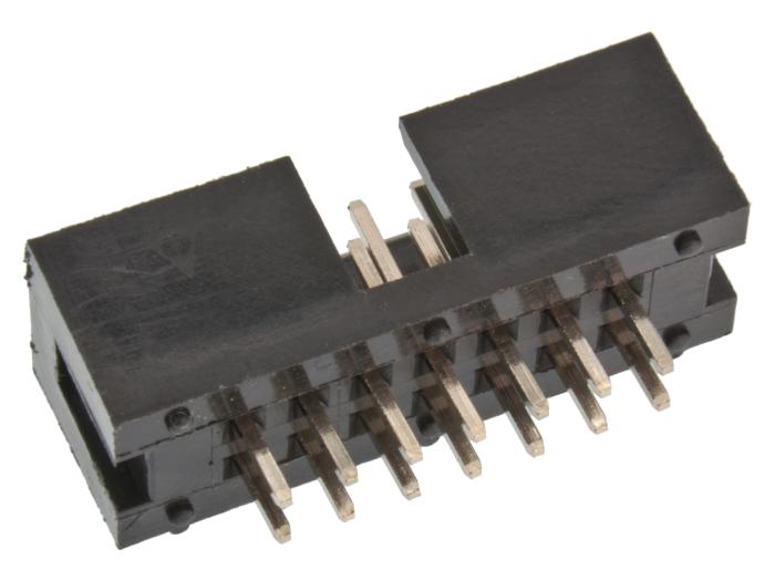 IDC box header PCB 14-p 2.54mm @ electrokit (2 of 2)