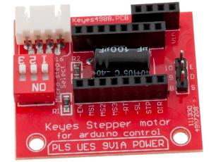 Adapterkort för stegmotordrivare @ electrokit