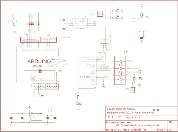 Adafruit Data Logger Shield @ electrokit (7 av 7)