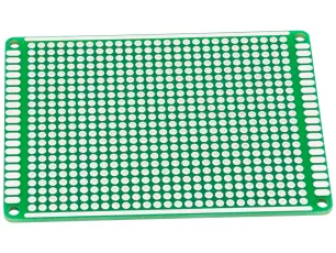 Experimentkort 60x80mm FR4 594 h&aring;l @ electrokit