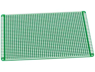 Experimentkort 80x120mm FR4 1290 h&aring;l @ electrokit