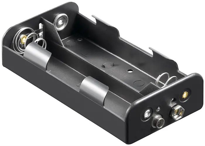Battery holder 4x C push on (6F22) @ electrokit (1 of 1)
