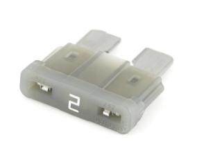 Flatsäkring 2A 32VDC - MIDI ATO ATC grå @ electrokit