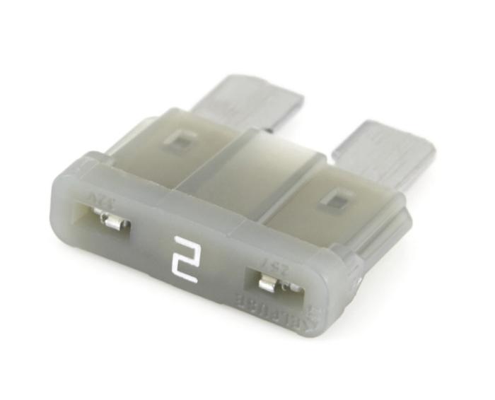 Flatsäkring 2A 32VDC - MIDI ATO ATC grå @ electrokit (1 av 1)