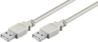 USB-kabel A-hane - A-hane 1.8m @ electrokit