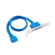 USB-uttag f&ouml;r PC - 2x USB3.0 @ electrokit