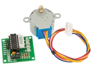 Stegmotor 28BYJ-48 med drivkort ULN2003A @ electrokit