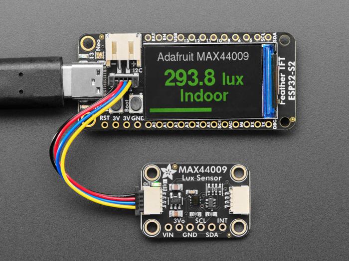 Lux- ljussensor med brett intervall I2C MAX44009 - Qwiic @ electrokit (6 av 7)