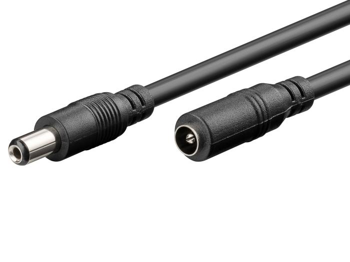 DC förlängningskabel 2.1/5.5mm hane/hona 3m @ electrokit (2 av 2)