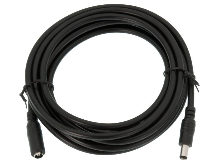 DC förlängningskabel 2.1/5.5mm hane/hona 3m @ electrokit (1 av 2)