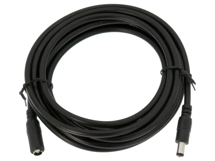 DC förlängningskabel 2.1/5.5mm hane/hona 3m @ electrokit (1 av 2)