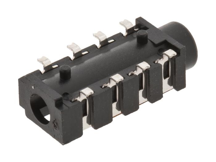 3.5mm hona 4-pol SMD @ electrokit (2 av 2)