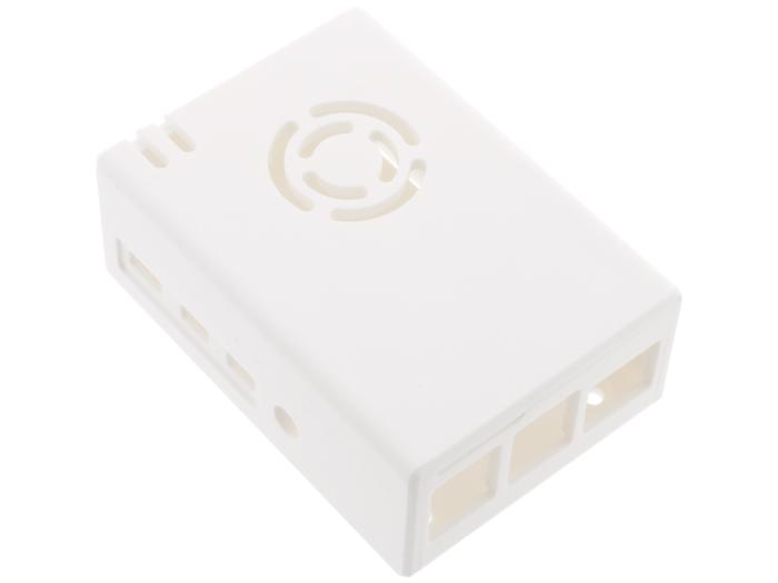 Inbyggnadslåda för Raspberry Pi 4 + PoE HAT - vit @ electrokit (1 av 3)