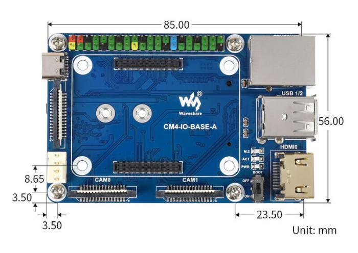 Compute Module 4 Mini Base Board @ electrokit (6 av 10)