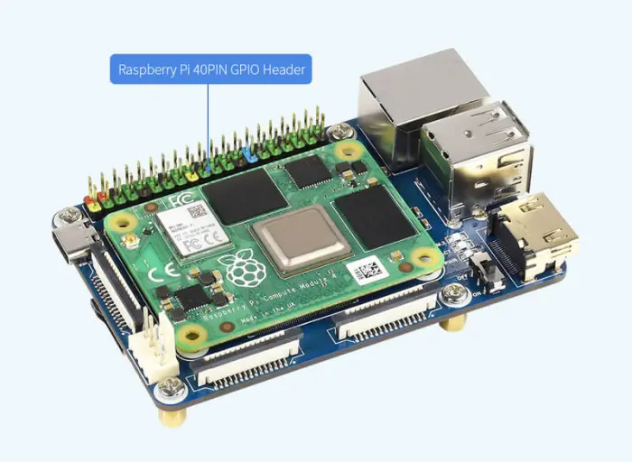 Compute Module 4 Mini Base Board @ electrokit (8 av 10)