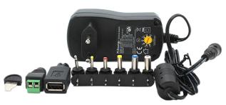 Ställbar nätadapter 3-12V 12W 1A @ electrokit