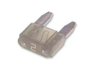 Blade fuse 2A 32VDC - MINI ATM grey @ electrokit