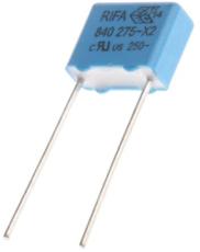 X2-kondensator 10nF 275VAC 10mm @ electrokit