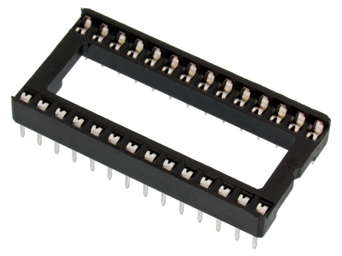 DIL socket 28-pin 0.6