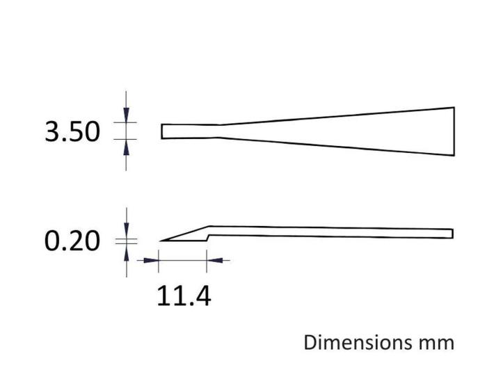 Pincett 115mm kolfiber ESD 130°C - 3.5mm @ electrokit (3 av 3)