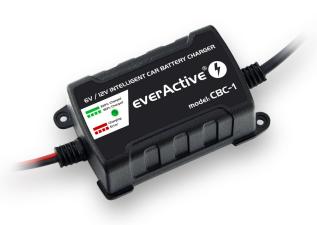 Battery charger for 12V GEL/AGM lead-acid 1A @ electrokit