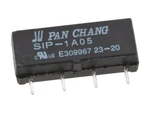 Reedrelä SIP-4 5V 0.5A @ electrokit