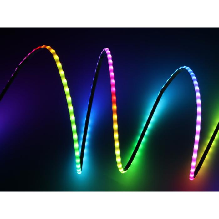RGB LED-strip 1m WS2812B 160LED/m 12W/m 5V @ electrokit (4 of 10)