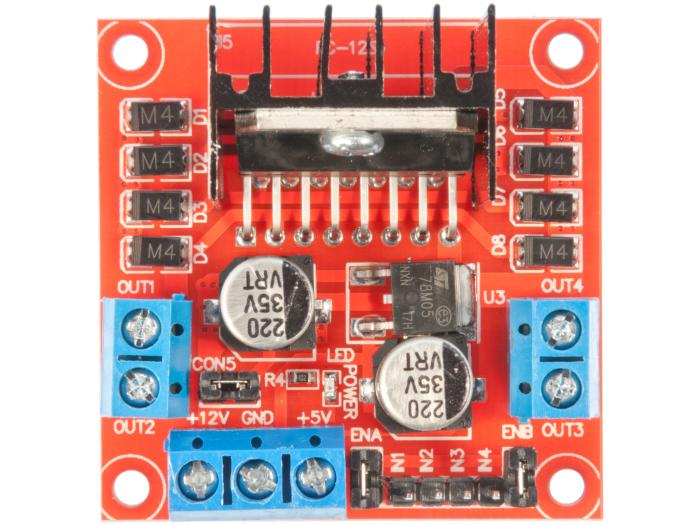 Motor driver L298 dual H-bridge 5-35V 2A @ electrokit (3 of 3)