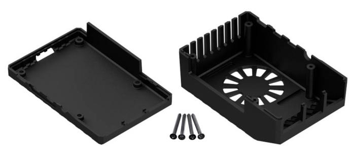 Inbyggnadslåda för Raspberry Pi 4 ABS @ electrokit (3 av 4)