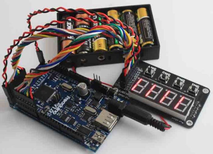 Display 4 LED BCD och 4 knappar @ electrokit (5 av 5)
