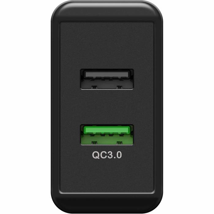 USB snabbladdare QC 3.0 28W svart @ electrokit (2 av 4)