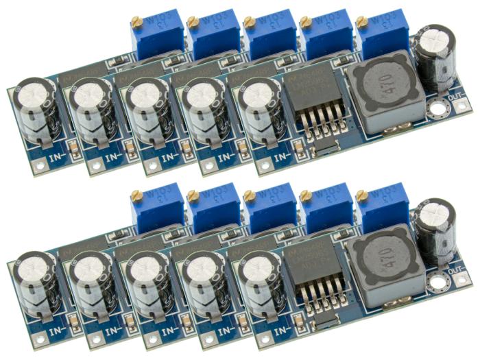 DC-DC omvandlare step-down 1.23-30V 1.5A - 10-pack @ electrokit (1 av 1)