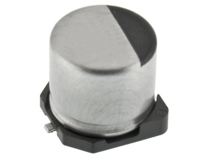 El.lyt SMD 220uF 10V 105C ø6.3x5.8mm @ electrokit (1 av 1)